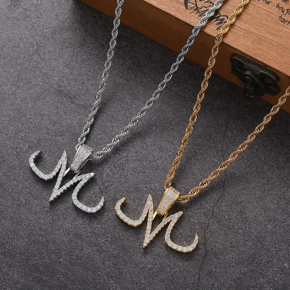Unisex Anime-related Letter M Necklace TeeThreads Sustain the Scene with Custom Apparel