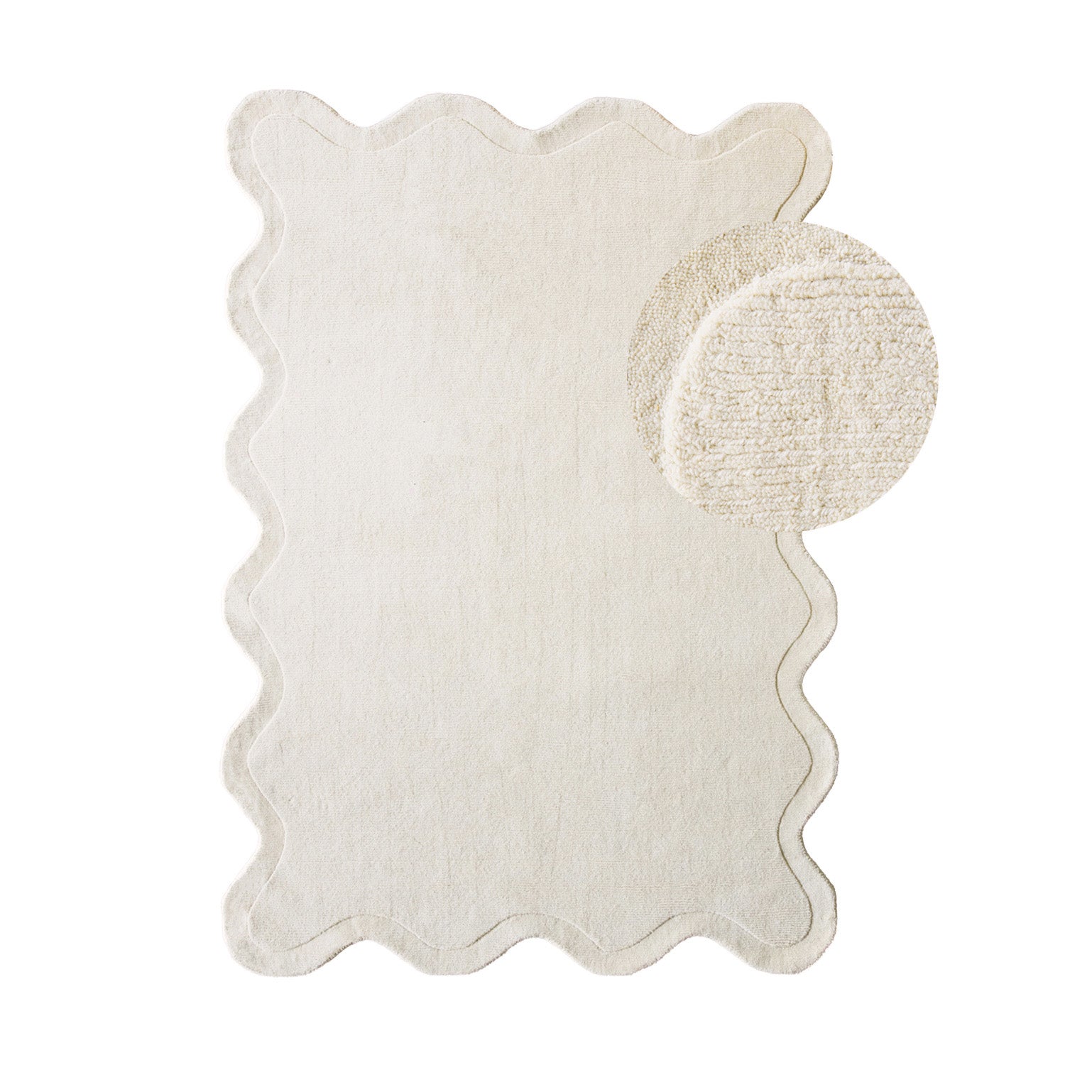 Blokker Scallop Vloerkleed 200 x 290 cm - Crème