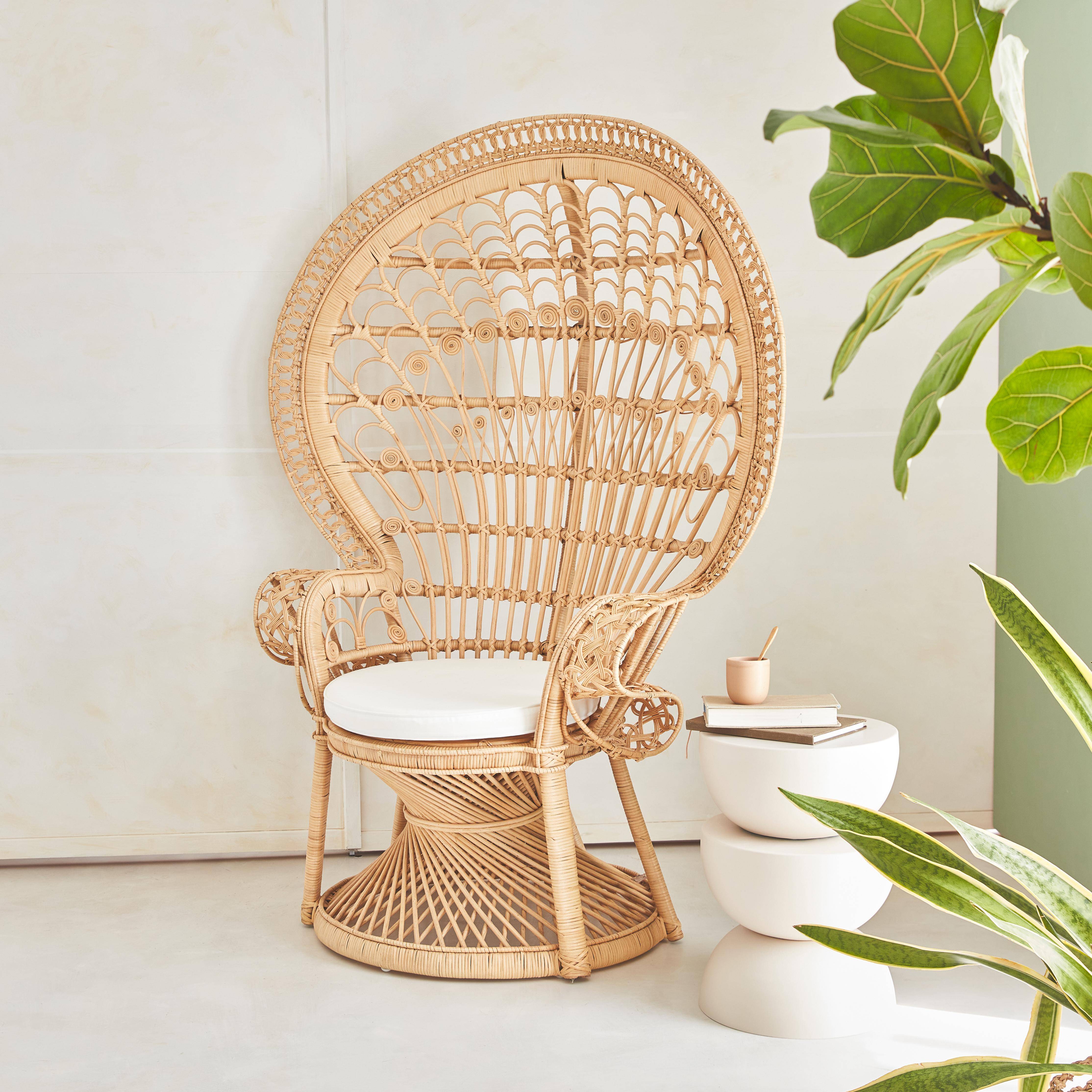 Mahe - Sillón vintage de ratán