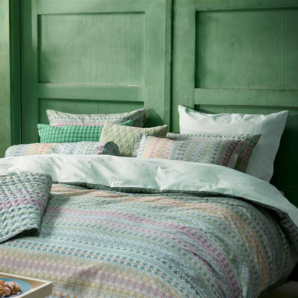 Pip Studio Ashanti Dekbedovertrek 240 x 200/220 cm - Groen