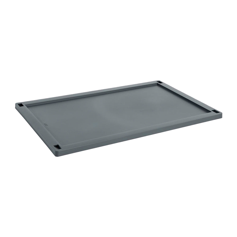 HAY Colour Crates Krat Deksel L - Rechthoekig - Charcoal