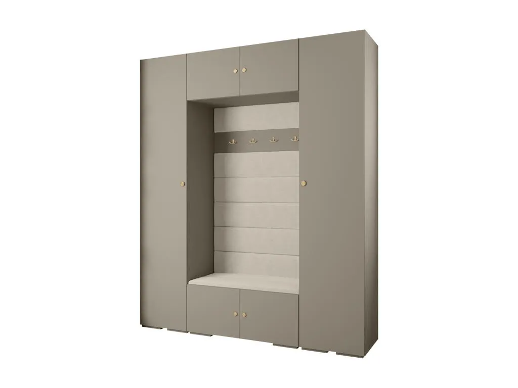Kavehomedeco 2 armario con puertas batientes 236.7/200/47 MJMH31395