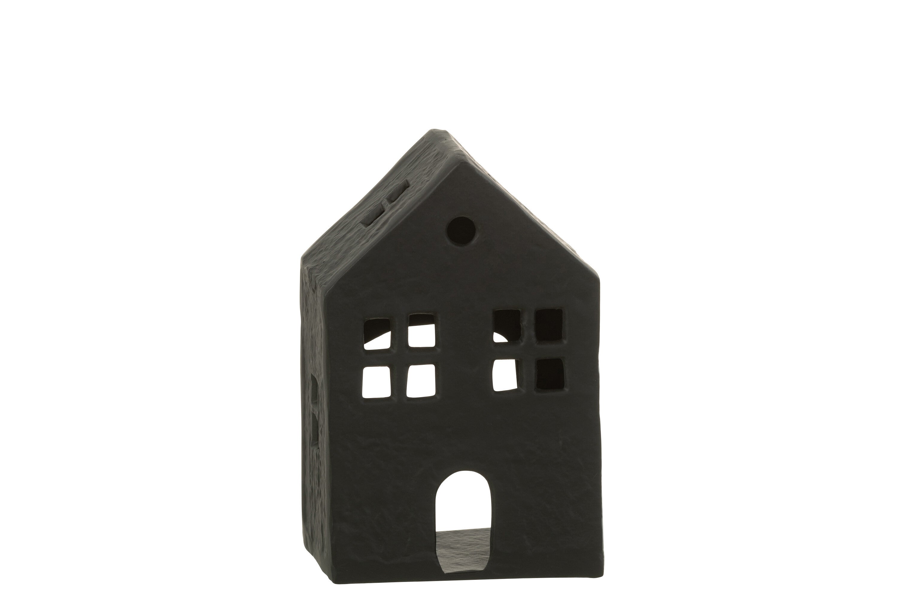J-Line kaarshouder Huis - aluminium - zwart