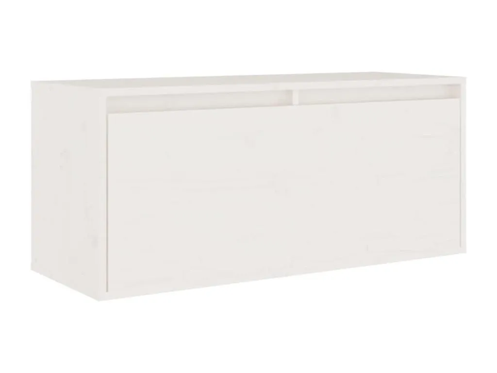 Armario de pared de Prietocasa maciza de Prietocasa blanco 80x30x35 cm