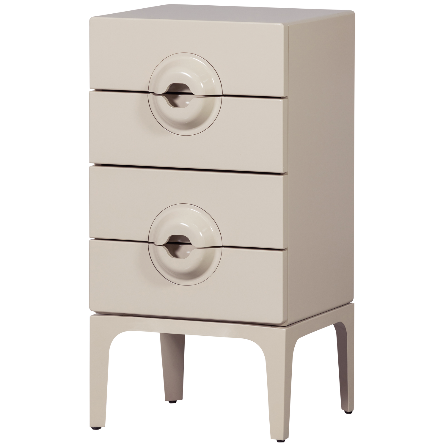 WOOOD ladekast 4 lades Merge - Hout - Greige - 89x44x45 cm
