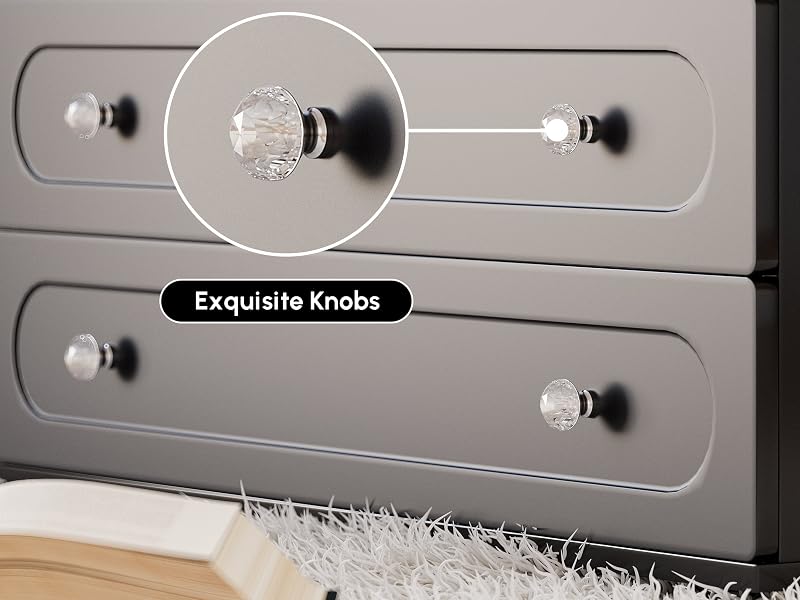 47" Walk-in Closet Vanity Island with LED Light, Jewelry Drawer Organizer, Glass Top