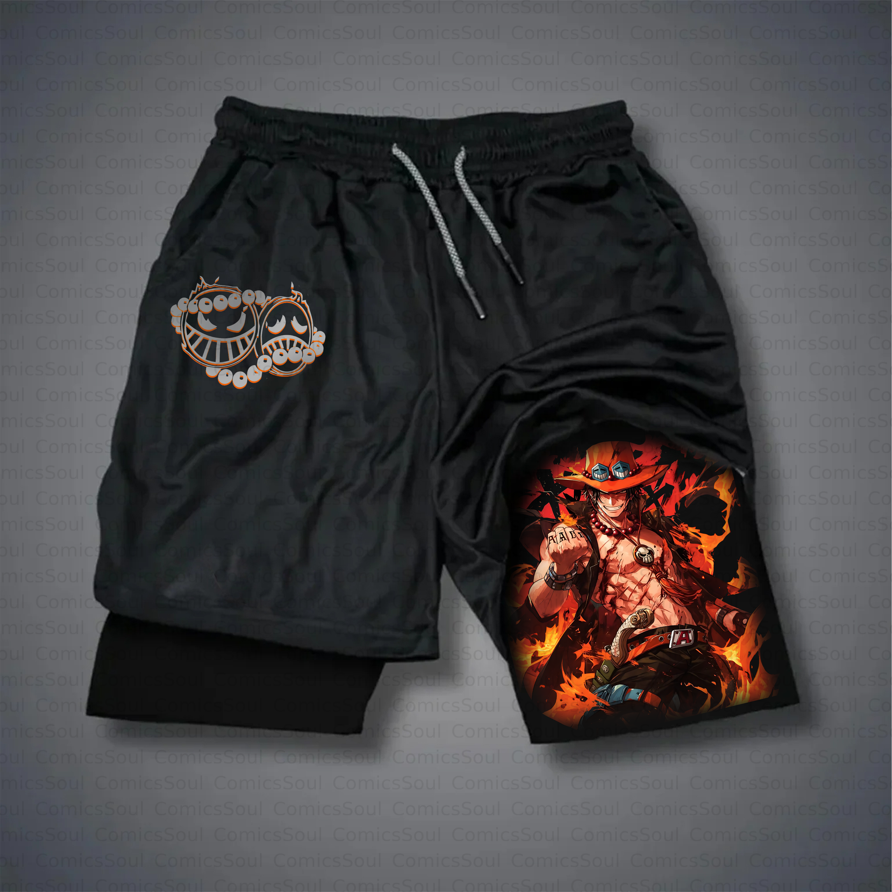Unisex Casual Anime Style Shorts