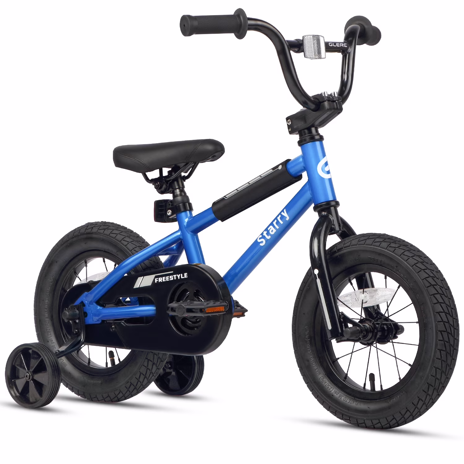 Glerc 14 Inch Little Kids Bike BMX Style Bicycle with Training Wheels Coaster Brake for 3 4 5 Years Old Boys Girls, Blue - Image 17