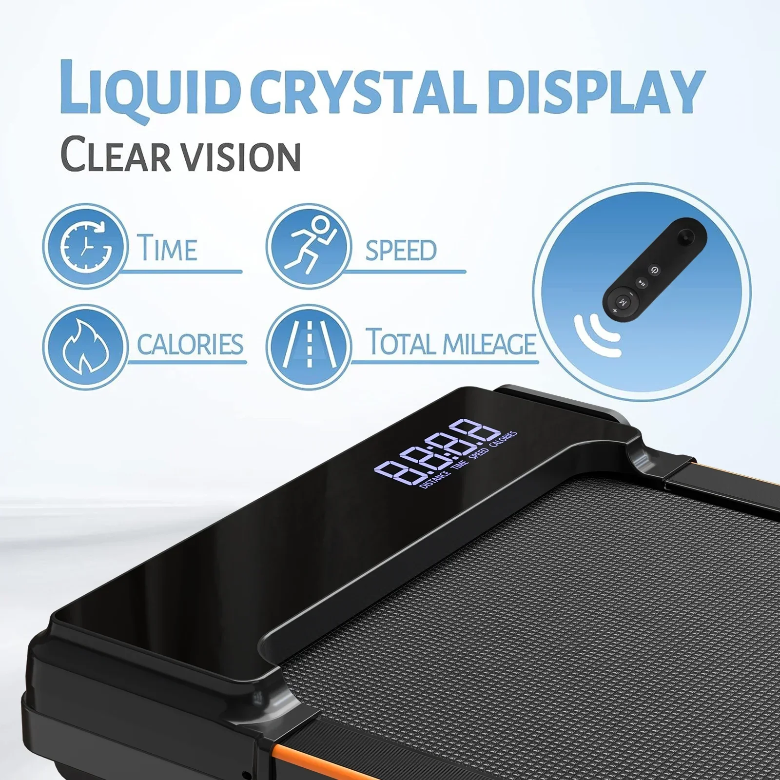 CoolHut 2-In-1 Portable Folding Under-Desk Walking Pad Treadmill, 2.5 HP, 3.8 MPH, Black - Image 3 CoolHut 2-In-1 Portable Folding Under-Desk Walking Pad Treadmill, 2.5 HP, 3.8 MPH, Black - Image 3