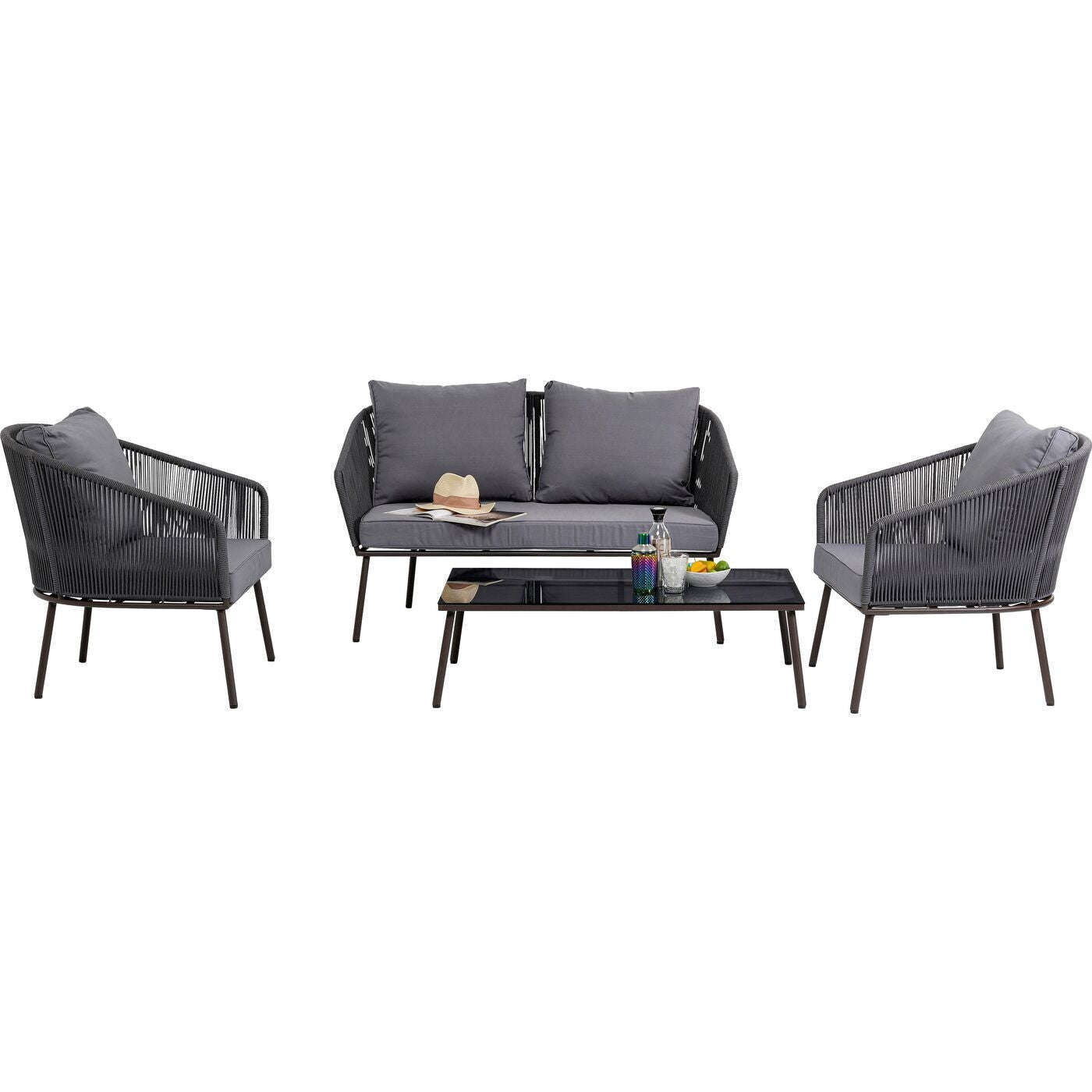 Kare Design Elba tuinmeubilair - 4-zits - grijs