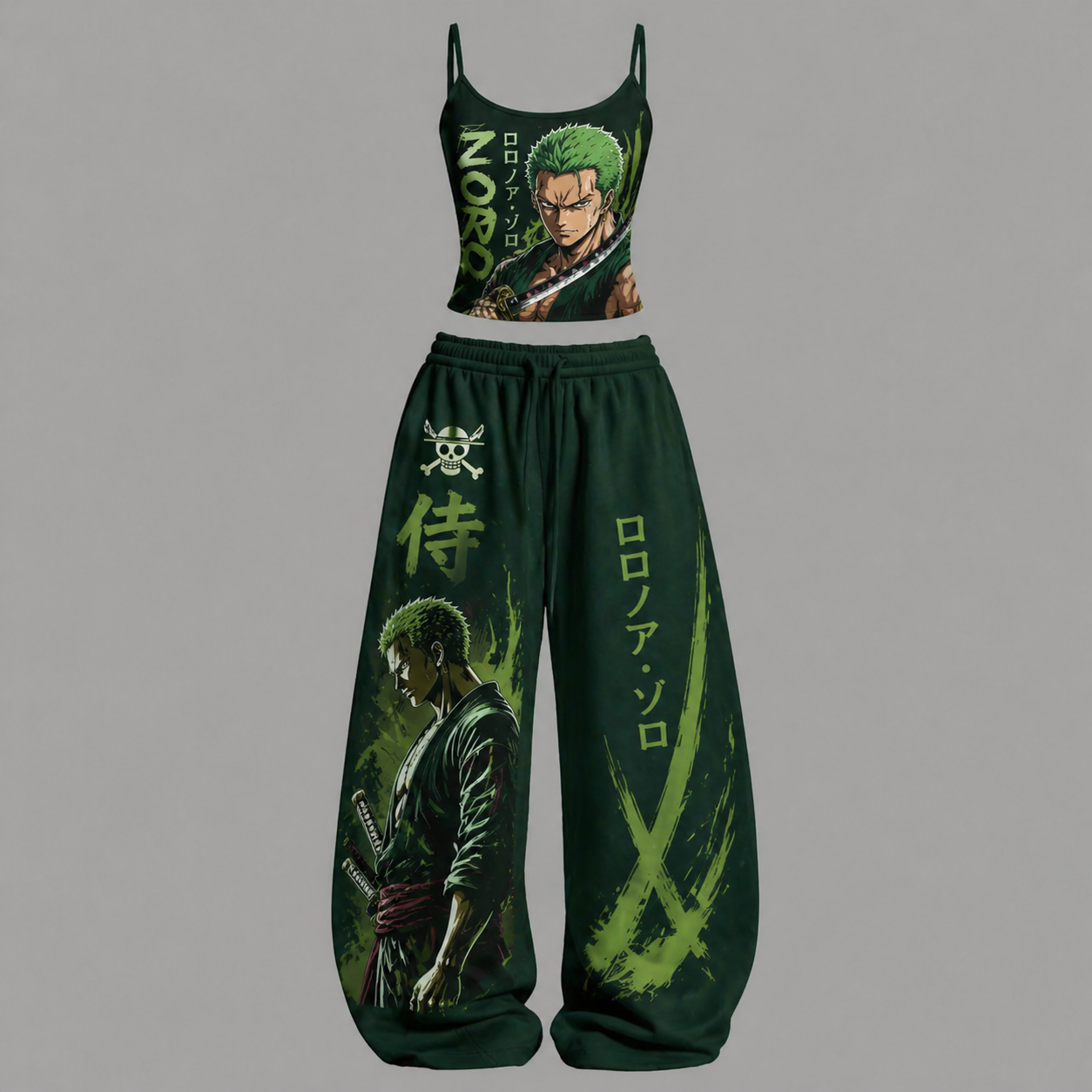 One Piece Top & Elasticated Trousers Two-Piece Set