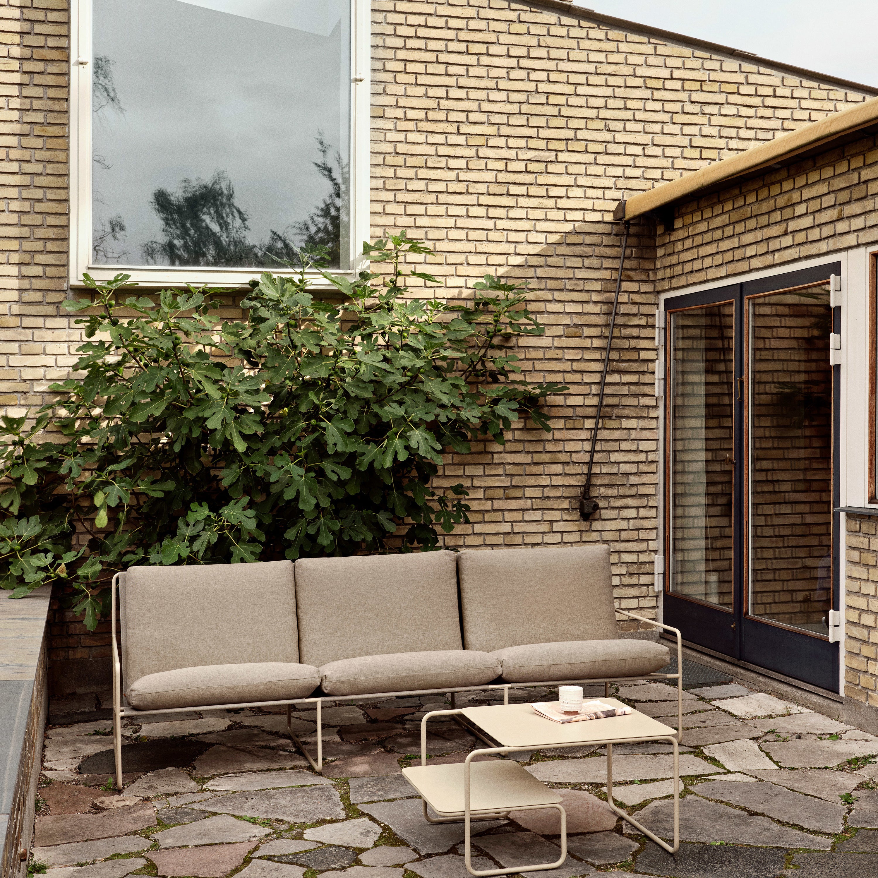 Ferm Living Desert 3-zitsbank Dolce - Cashmere / Dark Sand