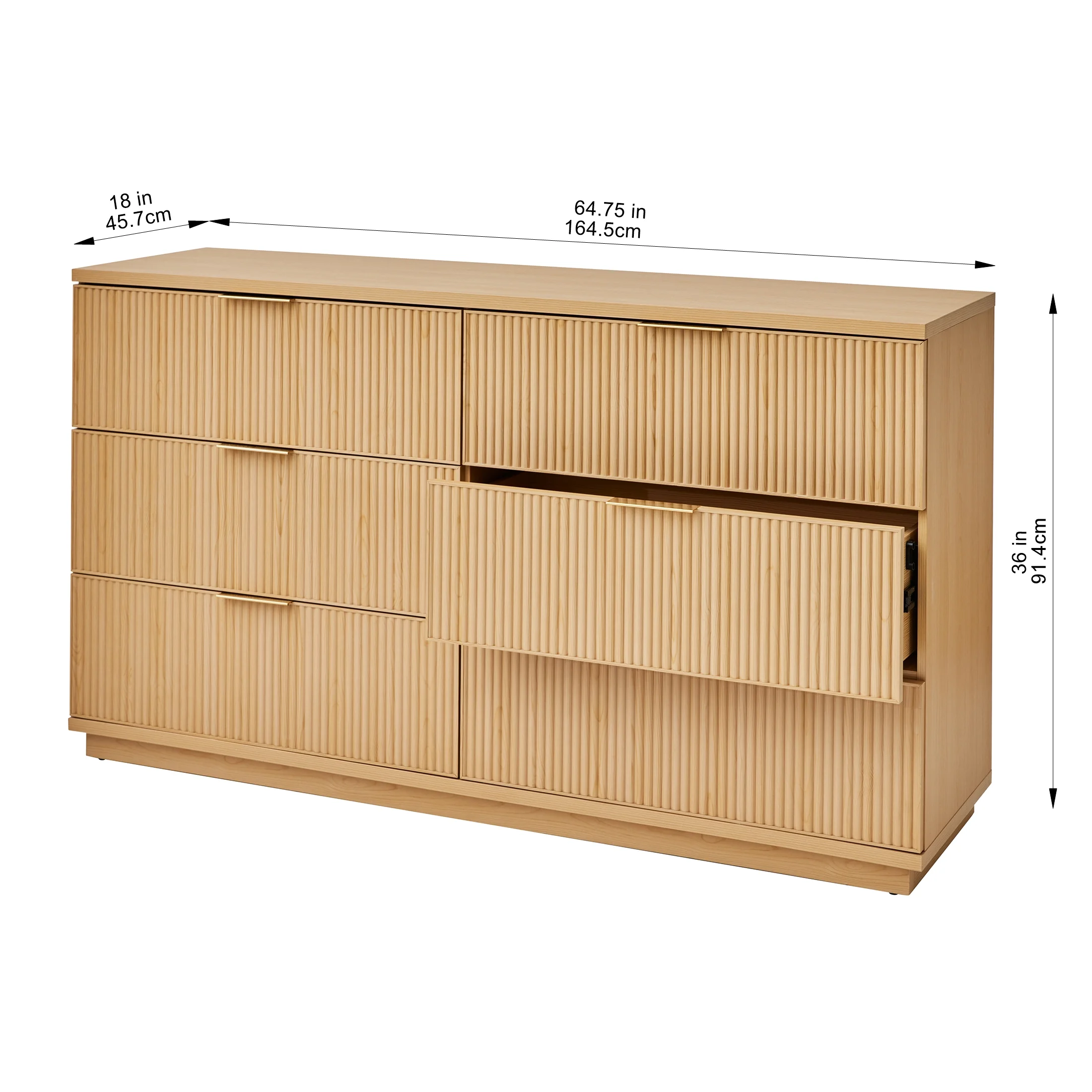 Better Homes and Gardens Lillian 6 Drawer Dresser, White - Image 25