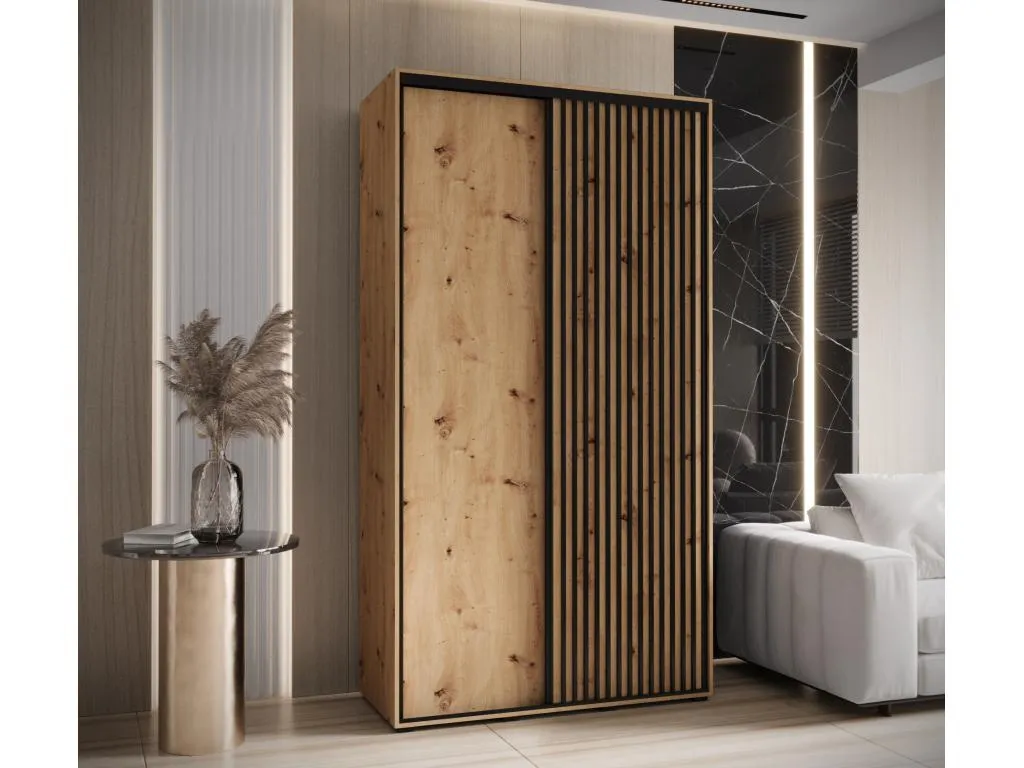 ARMARIO Lluesmamuebles 1 DE PUERTAS CORREDERAS 205.2/140/60 2 puertas (artisan/artisan)