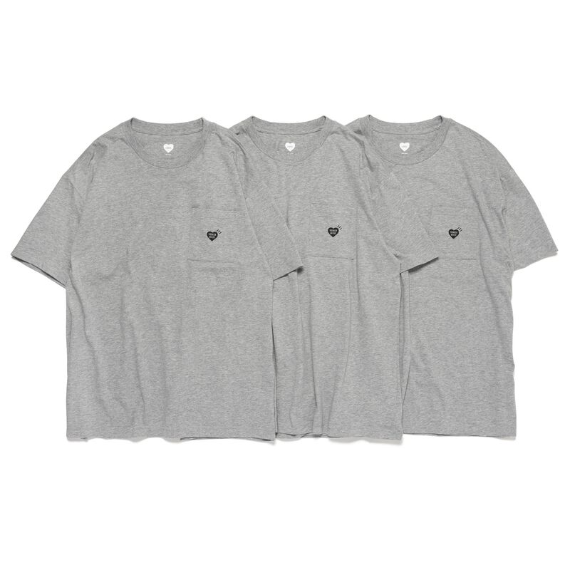 HUMAN MADE 3-PACK POCKET T-SHIRT SET