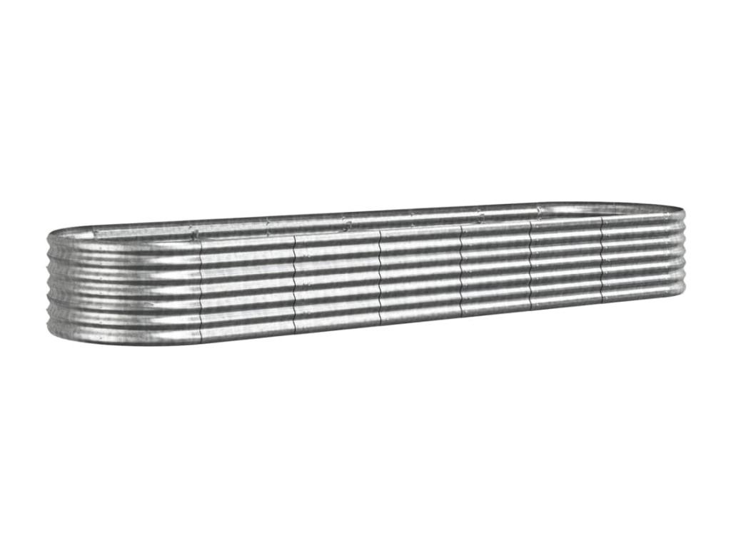 Decoratodo acero recubrimiento polvo plata 296x80x36 cm