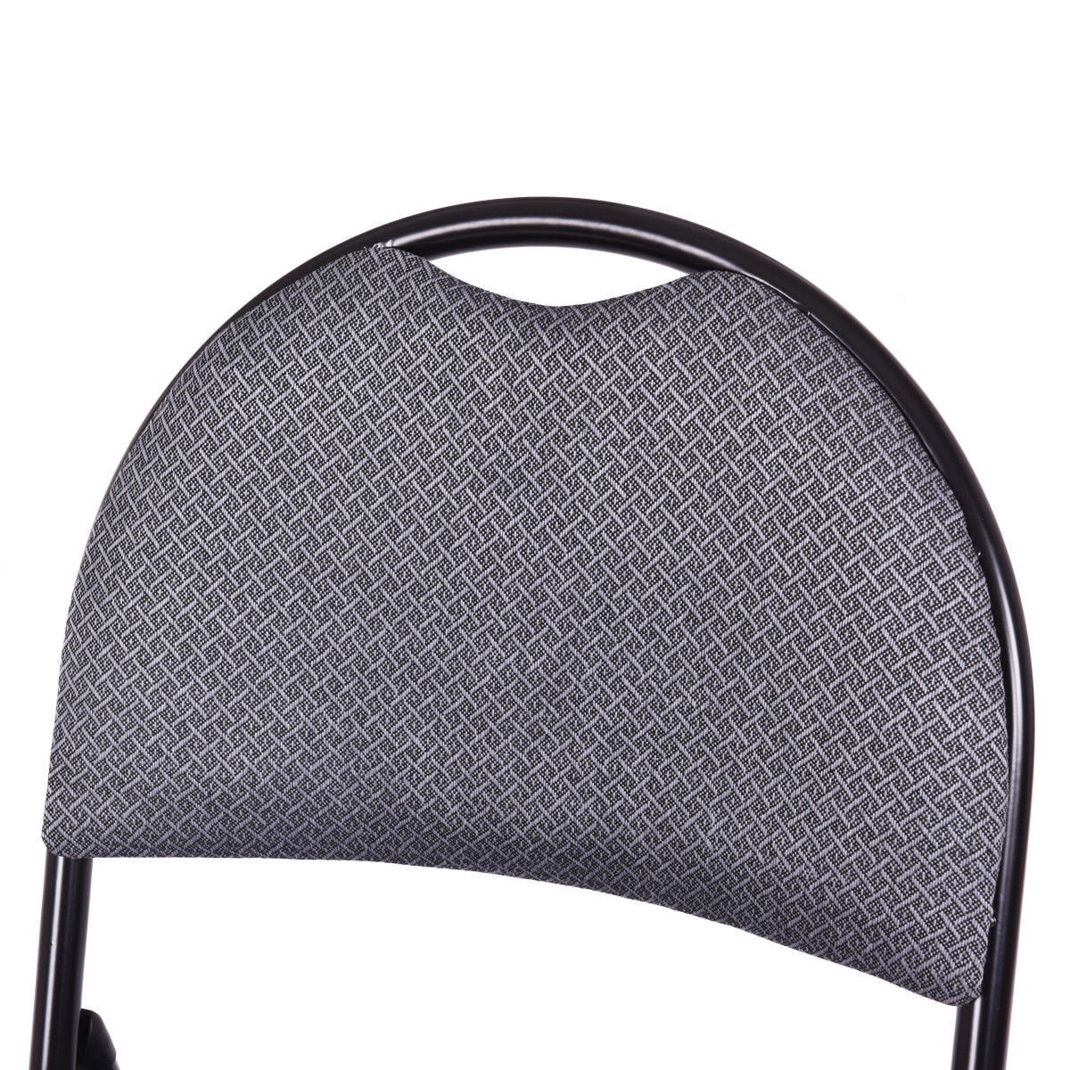 Costway Set of 6 Folding Chairs Fabric Upholstered Padded Seat Metal Frame Home Office - Image 8