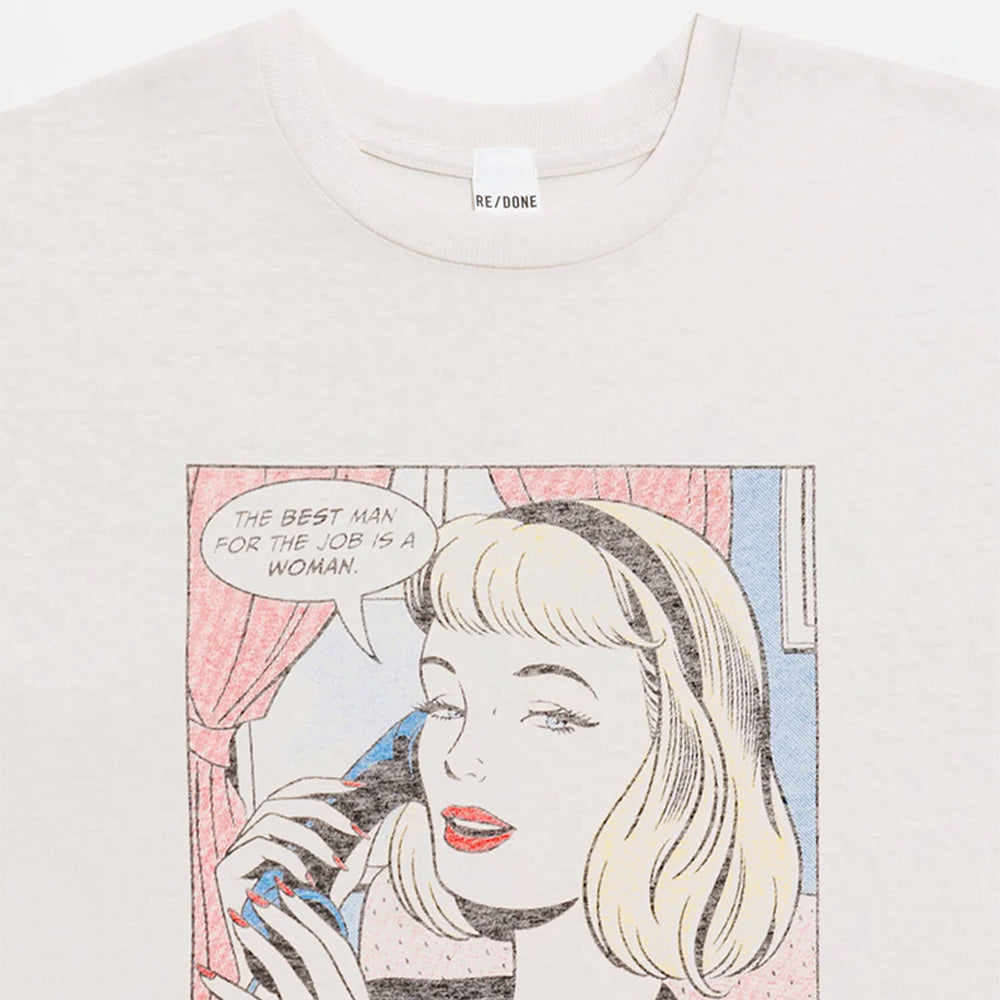 RE/DONE -T-Shirt The Job -Vintage White
