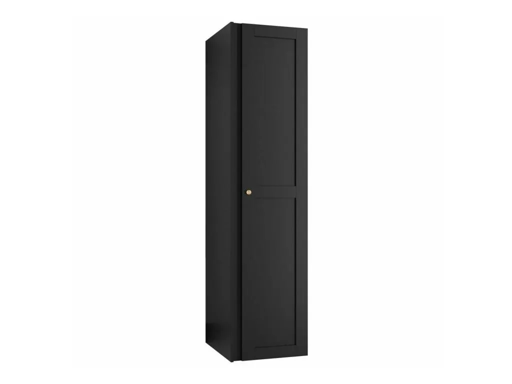 Armario Lluesmamuebles 392 Negro 186x40x44cm Puertas de armario - Con bisagras