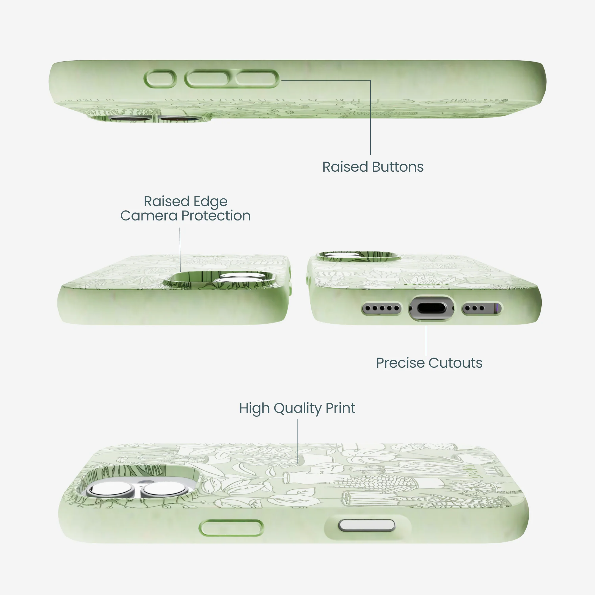 Sage Green Green Oasis iPhone 17 Case