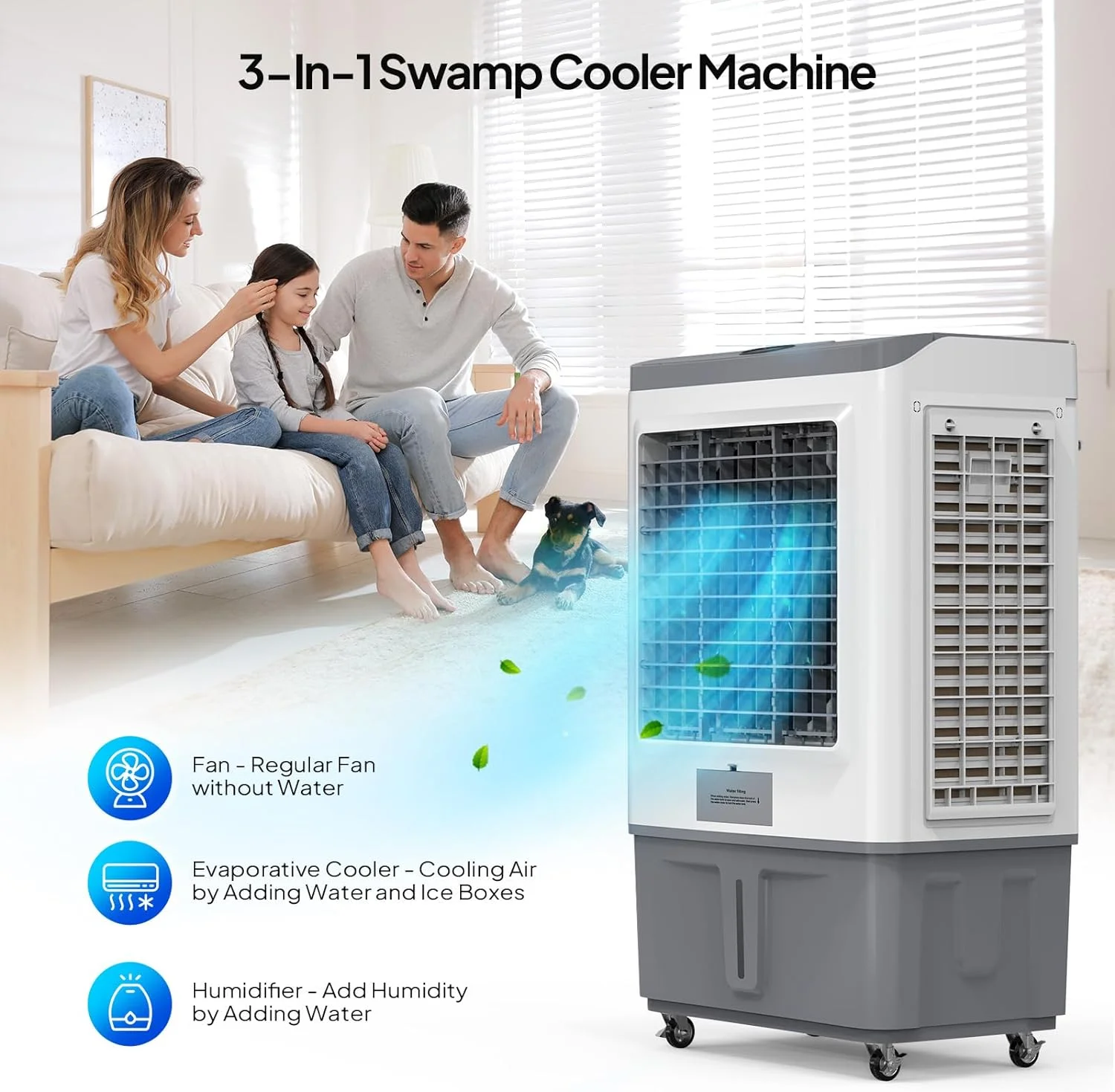 ROVSUN Portable Air Conditioners, White - Image 23