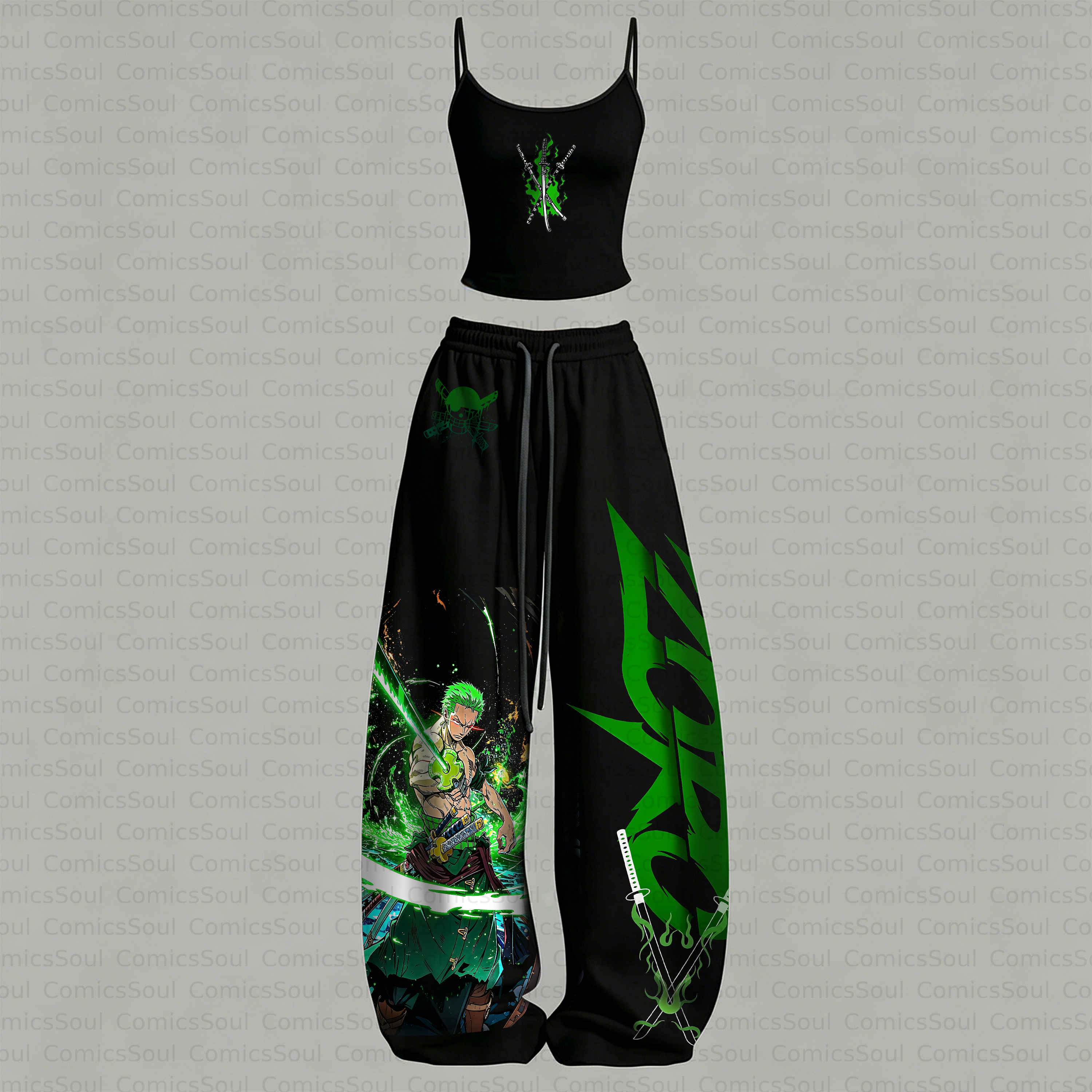 ONE PIECE Top & Elasticated Trousers Two-Piece Set