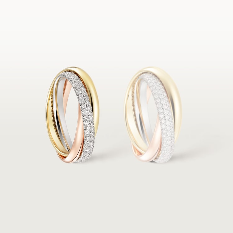 Replicate Trinity ring, small model, half-paved(1:1 replica) - Original Replica Club