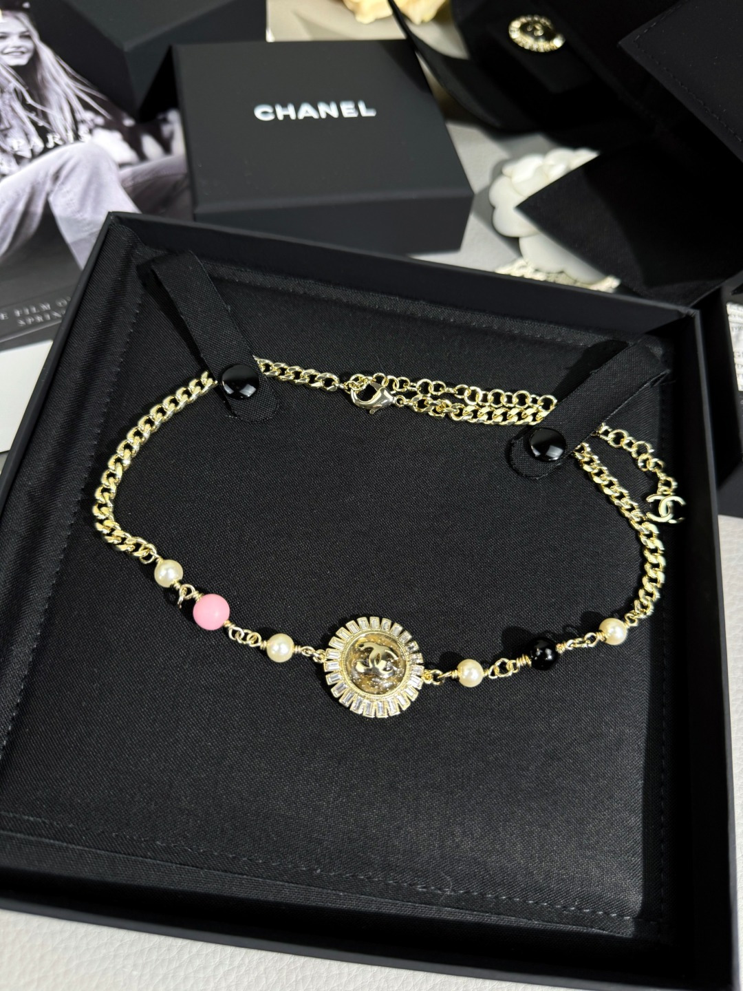 Chanel Sun Flower Pendant Necklace - Original Replica Club