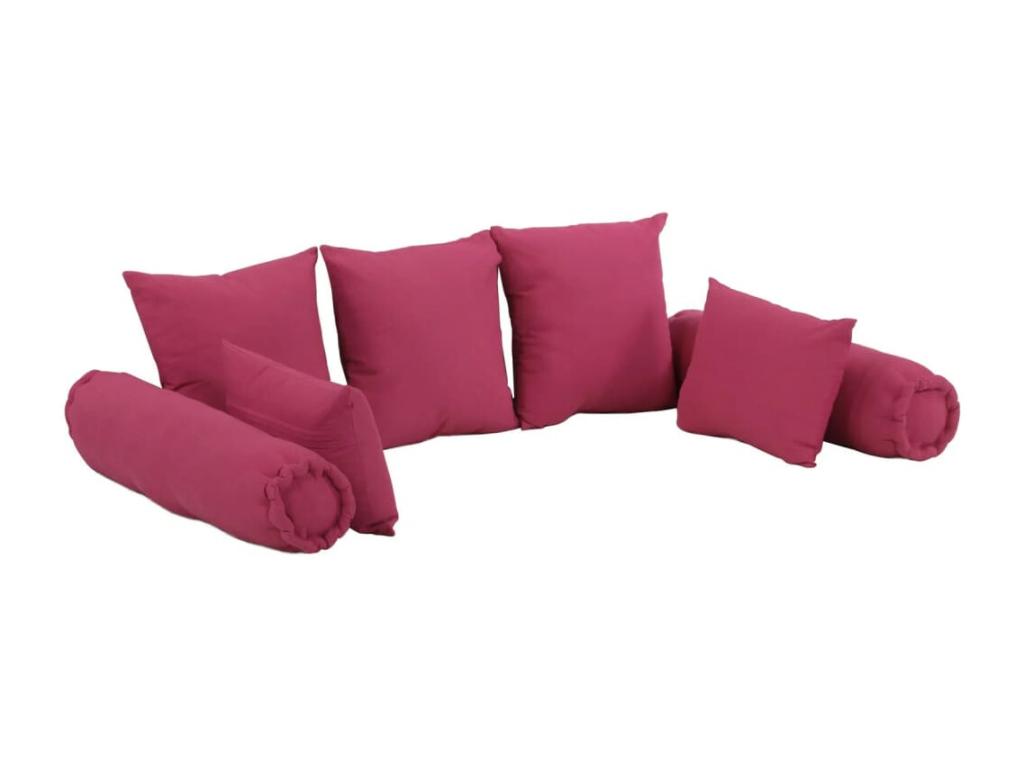 Juego de cojines 7 piezas Nidolux rosa