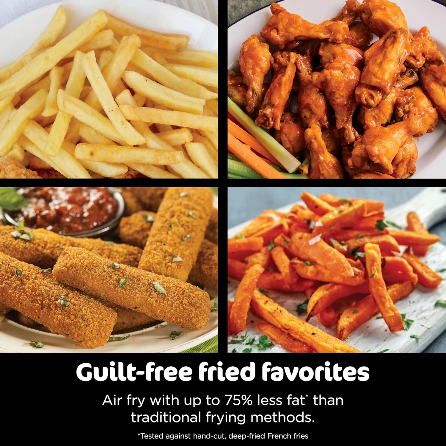 Ninja Foodi 6-in-1 FlexBasket Air Fryer with 7-Quart MegaZone and Basket Divider