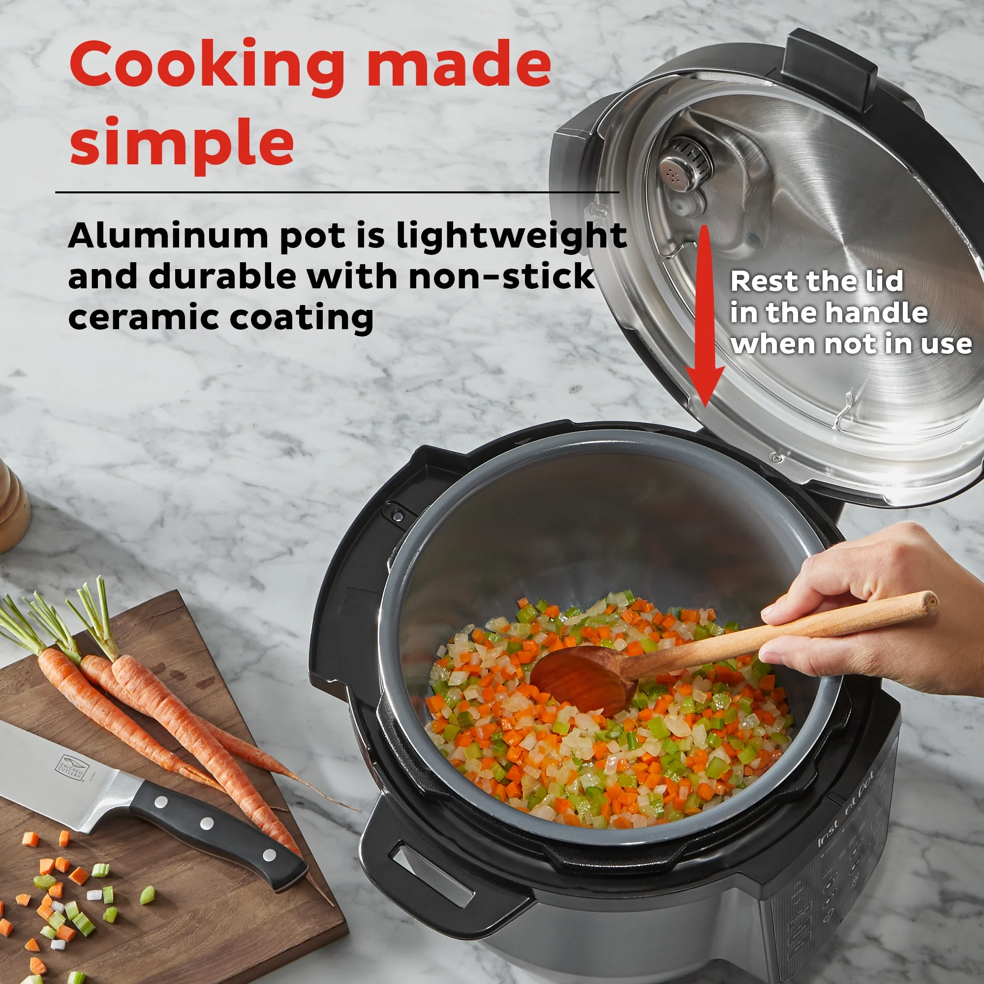 Instant Pot 6Qt RIO Chef Series 7-in-1 Multi-Cooker, Pressure Cooker, Slow Cook, & More, Black - Image 6