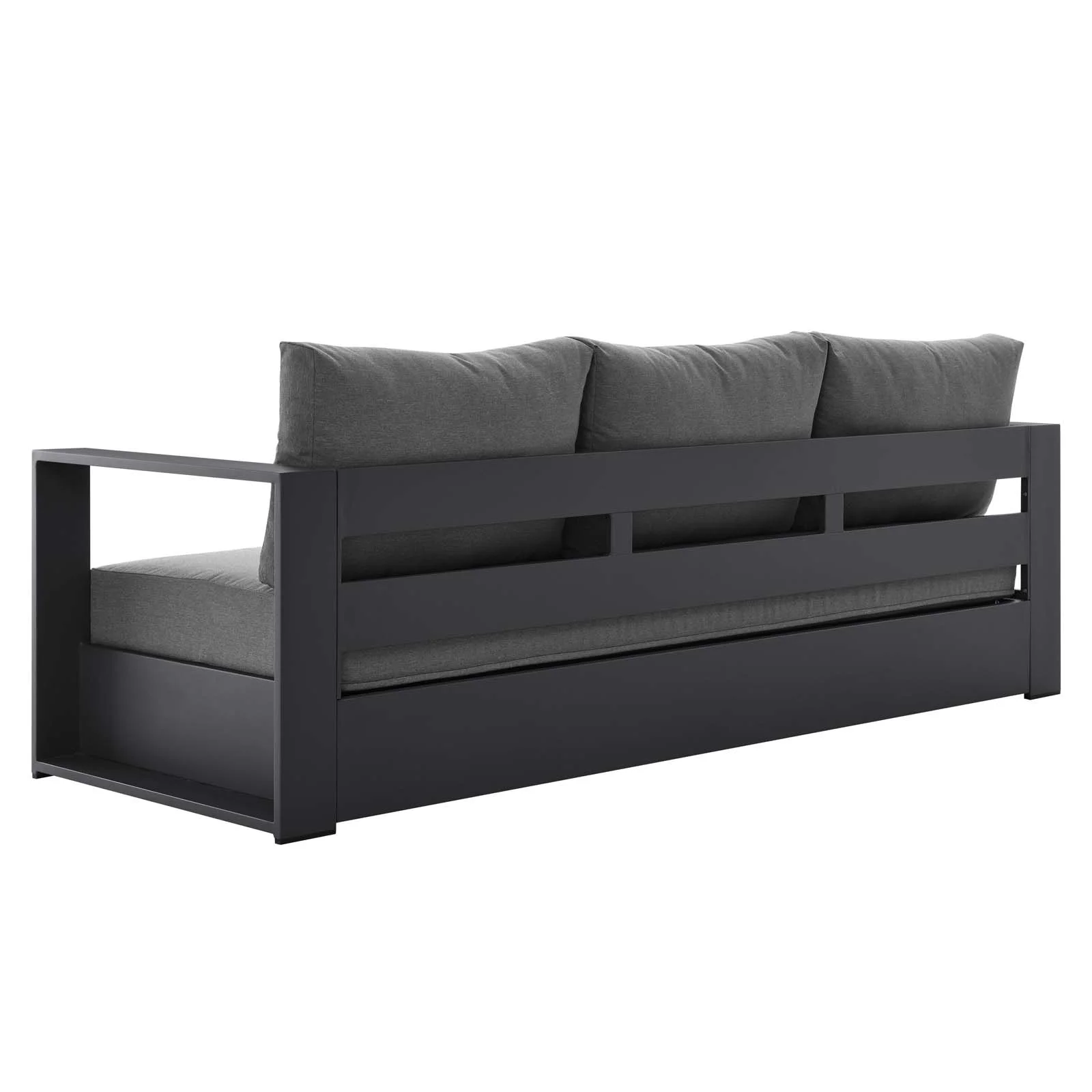 Lounge Sofa Table Set, Grey Gray, Aluminum, Metal, Fabric, Modern Contemporary, Outdoor Patio Balcony Cafe Bistro Garden Furniture Hotel Hospitality - Image 10