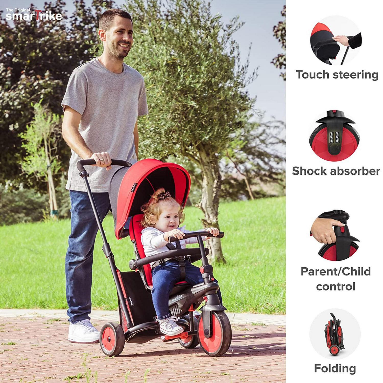 smarTrike 5 in 1 Modular Toddler Stroller Tricycle with 1 Handed Steering - Image 12