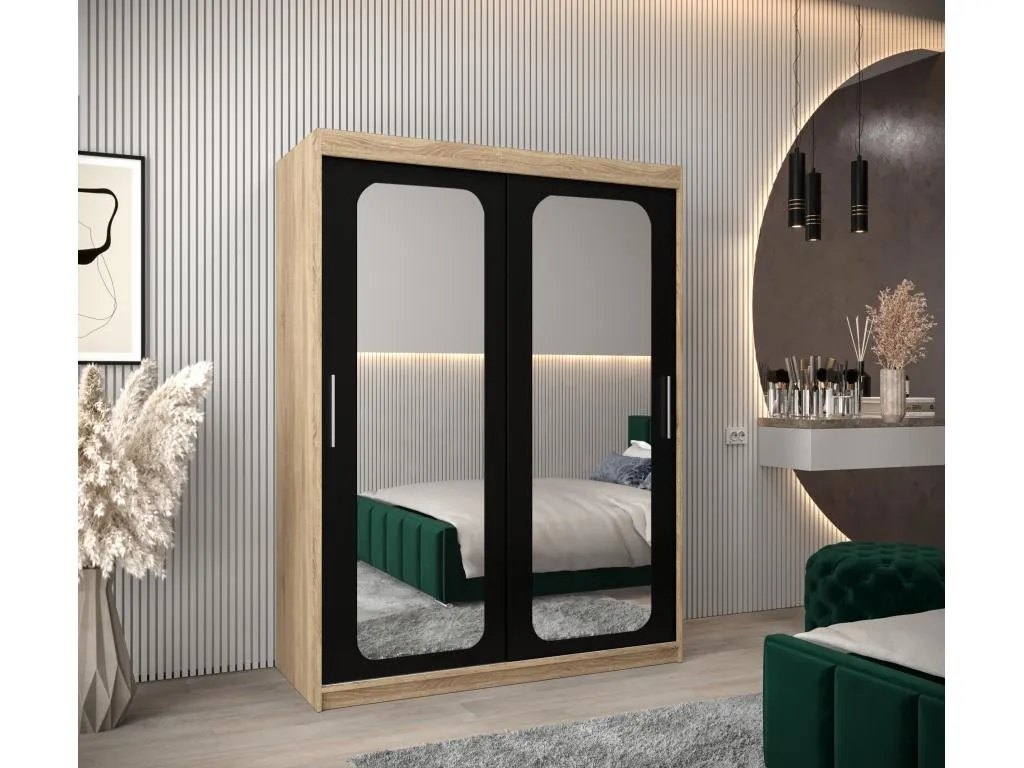 ARMARIO Lluesmahome T3 DE PUERTAS CORREDERAS 200/150/62 2 puertas (Lluesmahome/negro) LWCR27606