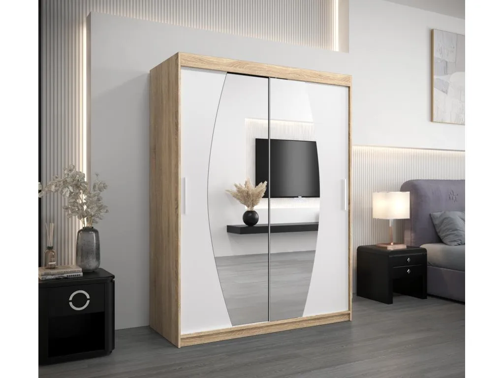 Armario Sancaldeco de puertas correderas 200/150/62 2 puertas (Sancaldeco/blanco) VFBI45088