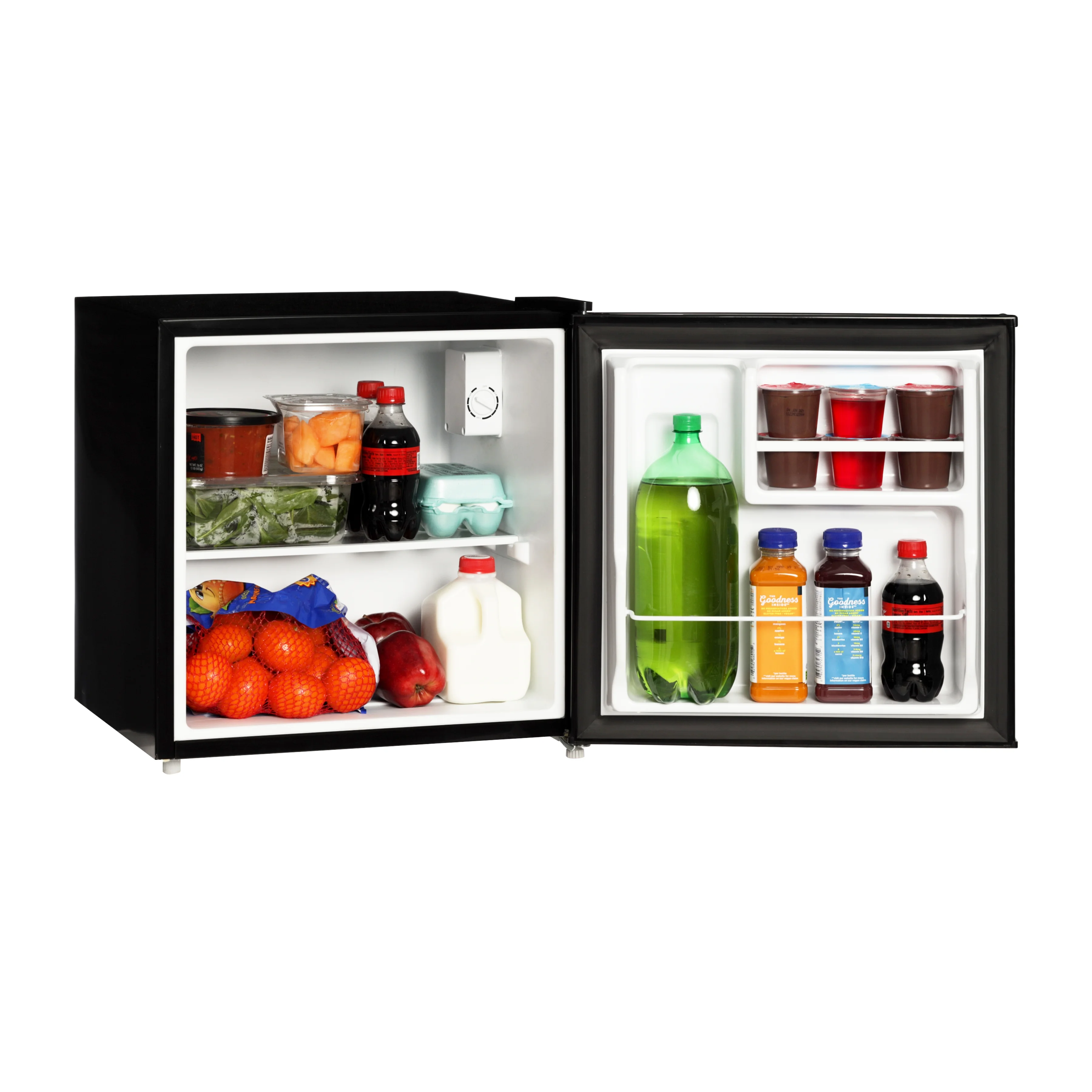 Mainstays 1.7 Cu. ft. Single Door Compact Refrigerator, Black, New - Image 3