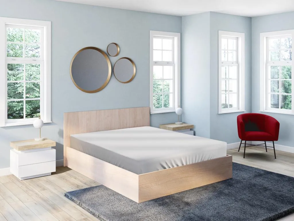 Cama con canapé abatible - 140x190 cm - Color natural - Boverdeco