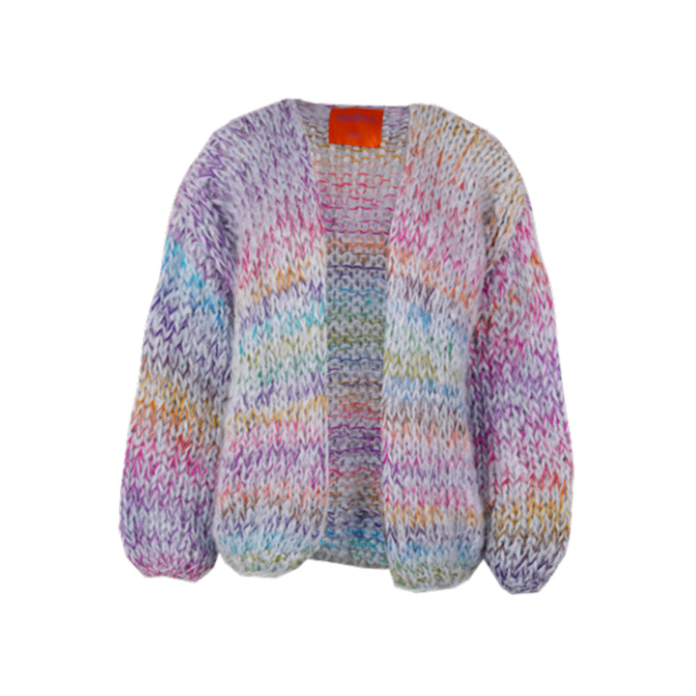Les Tricots D'o - Cardigan Brigitte - Bleu Multi