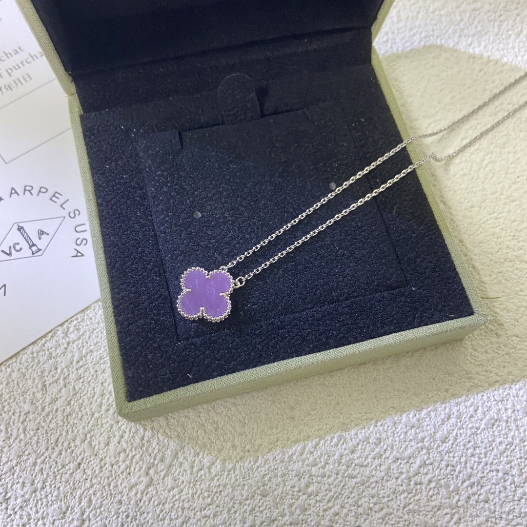 VCAPurple Vintage Alhambra Pendant Necklace - Original Replica Club