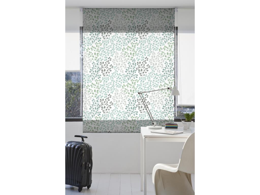 Casaplu | Estores Personalizados FLORES y PLANTAS | 110 x 180 cm (Ancho por Alto) Tamaño de Tela 107 x 175 cm | Modelo F-1562 Color Unico