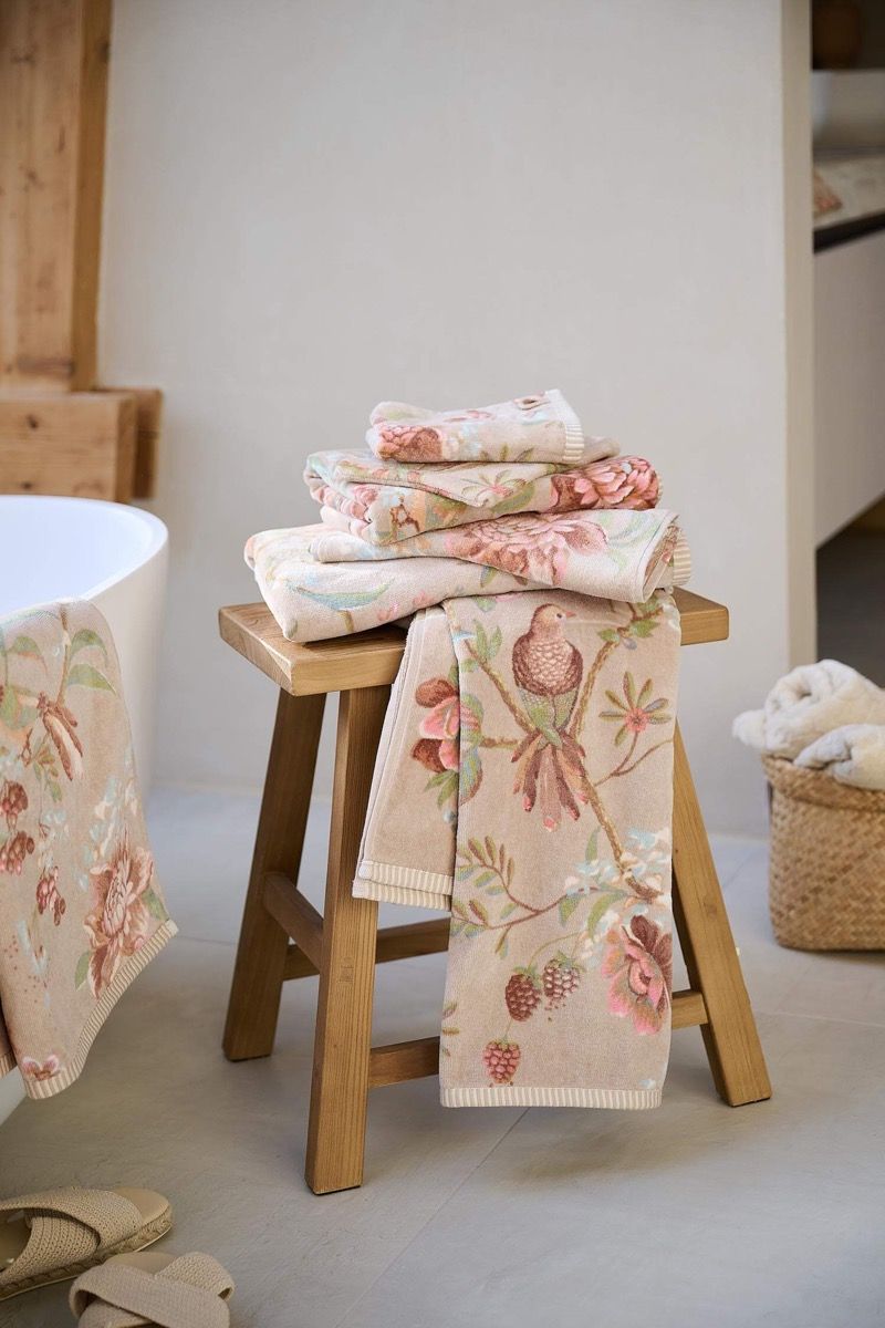 Guesttowel Set/3 Secret Garden Khaki 30x50cm