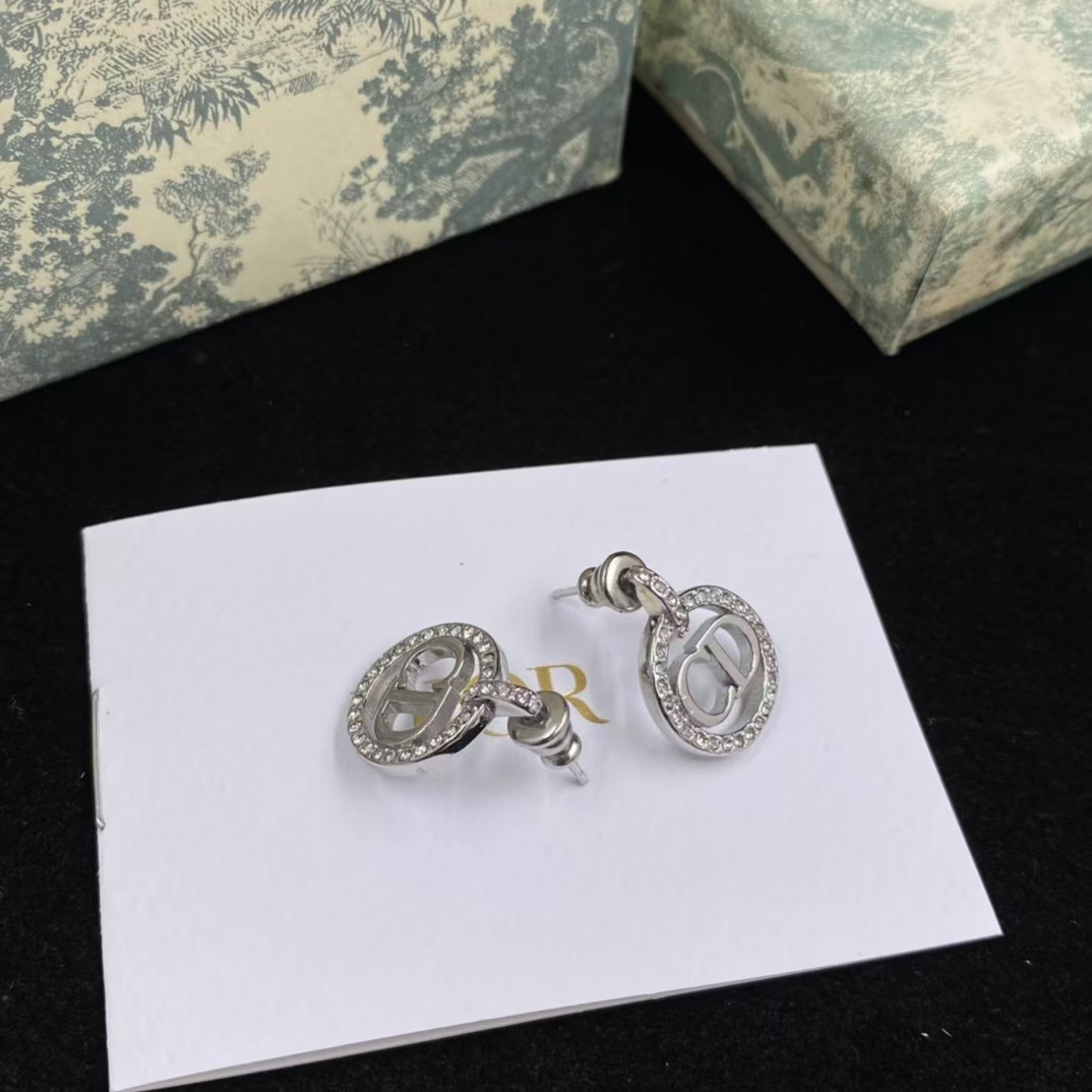Dior Round Hoop CD Earrings - Original Replica Club