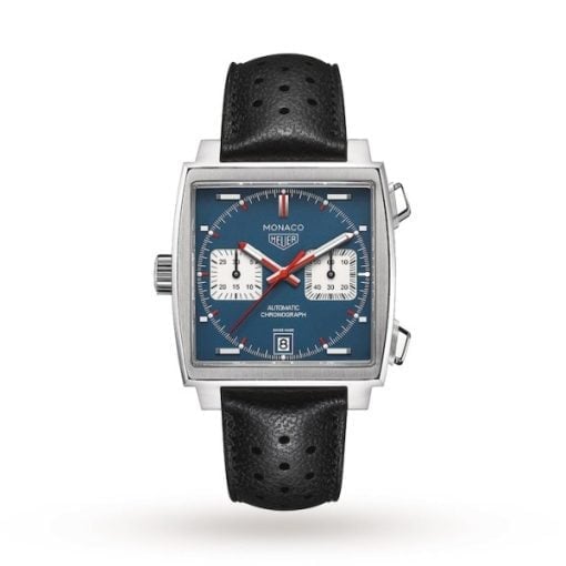 Replica TAG Heuer Monaco Men Blue Leather Watch CAW211P.FC6356