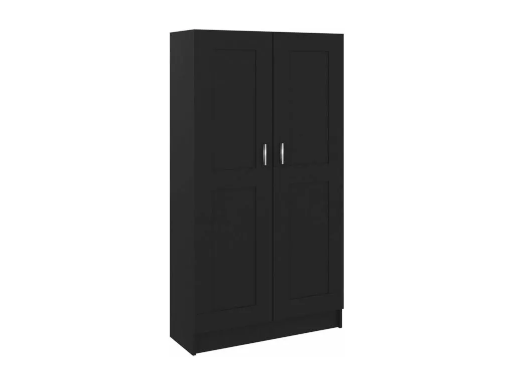 Armario de libros Habitarluz contrachapada negro 82.5x30.5x150 cm 48258HJQS
