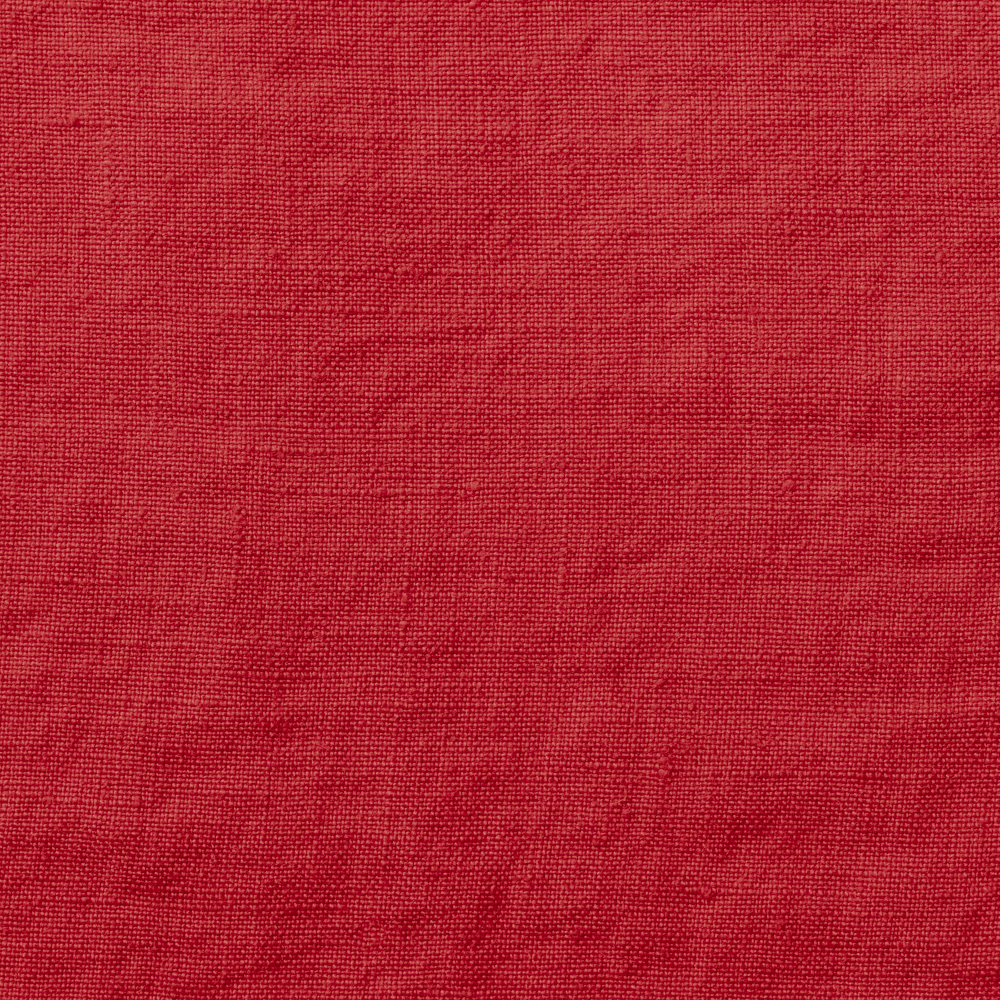 Coussin rectangle en lin lavé - Rouge Vermillon