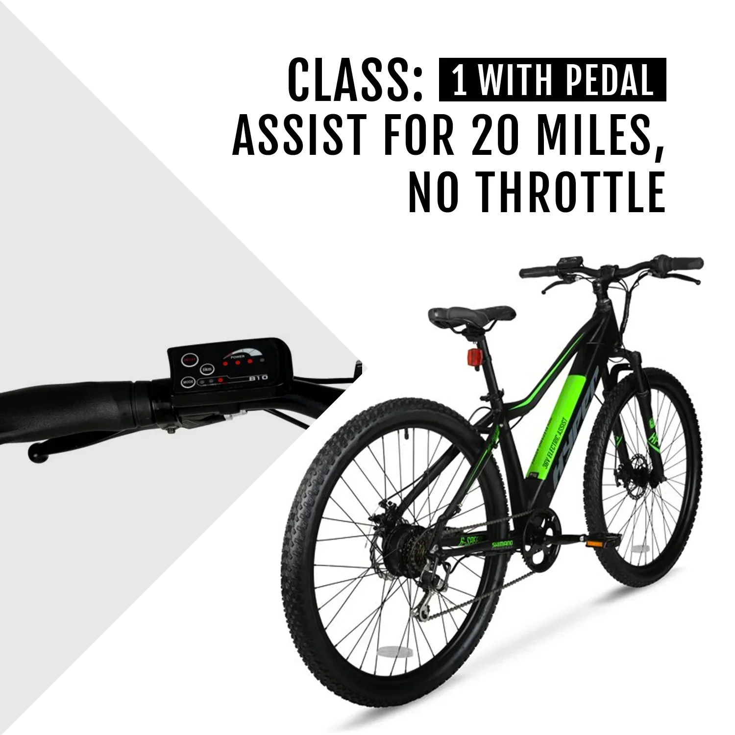Hyper Bicycles 29 Inch 36V Electric Mountain Bike For Adults, 250W, Black - Image 4 Hyper Bicycles 29 Inch 36V Electric Mountain Bike For Adults, 250W, Black - Image 4