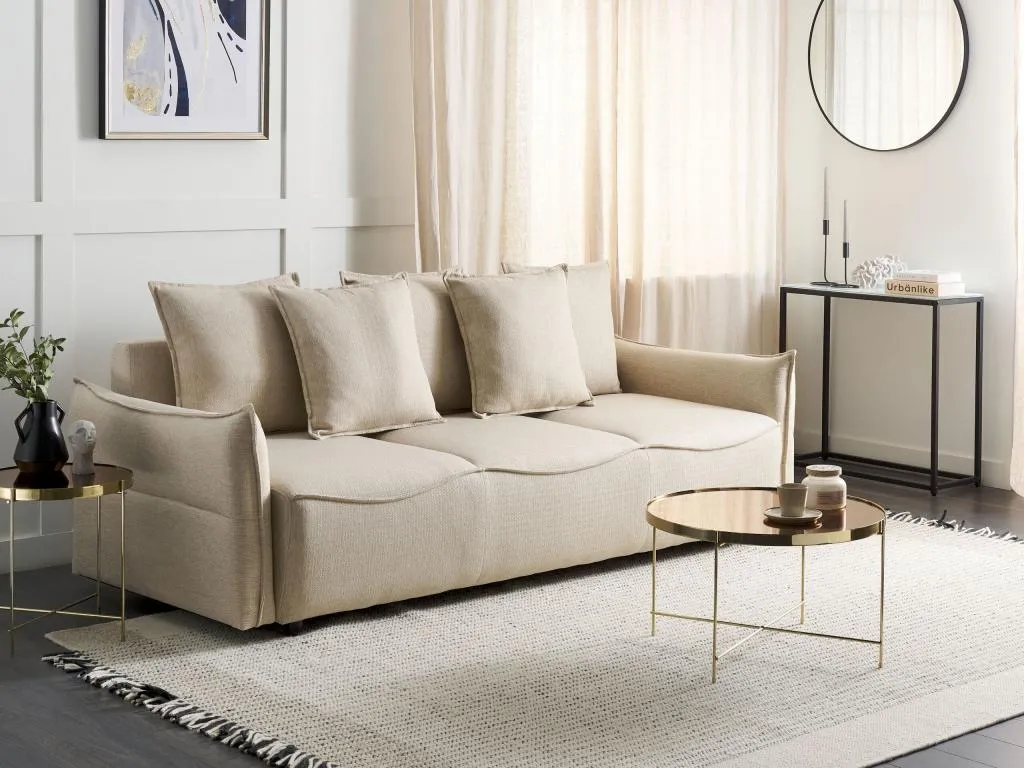 Sofá cama Decopractico Beige 92668HOHL