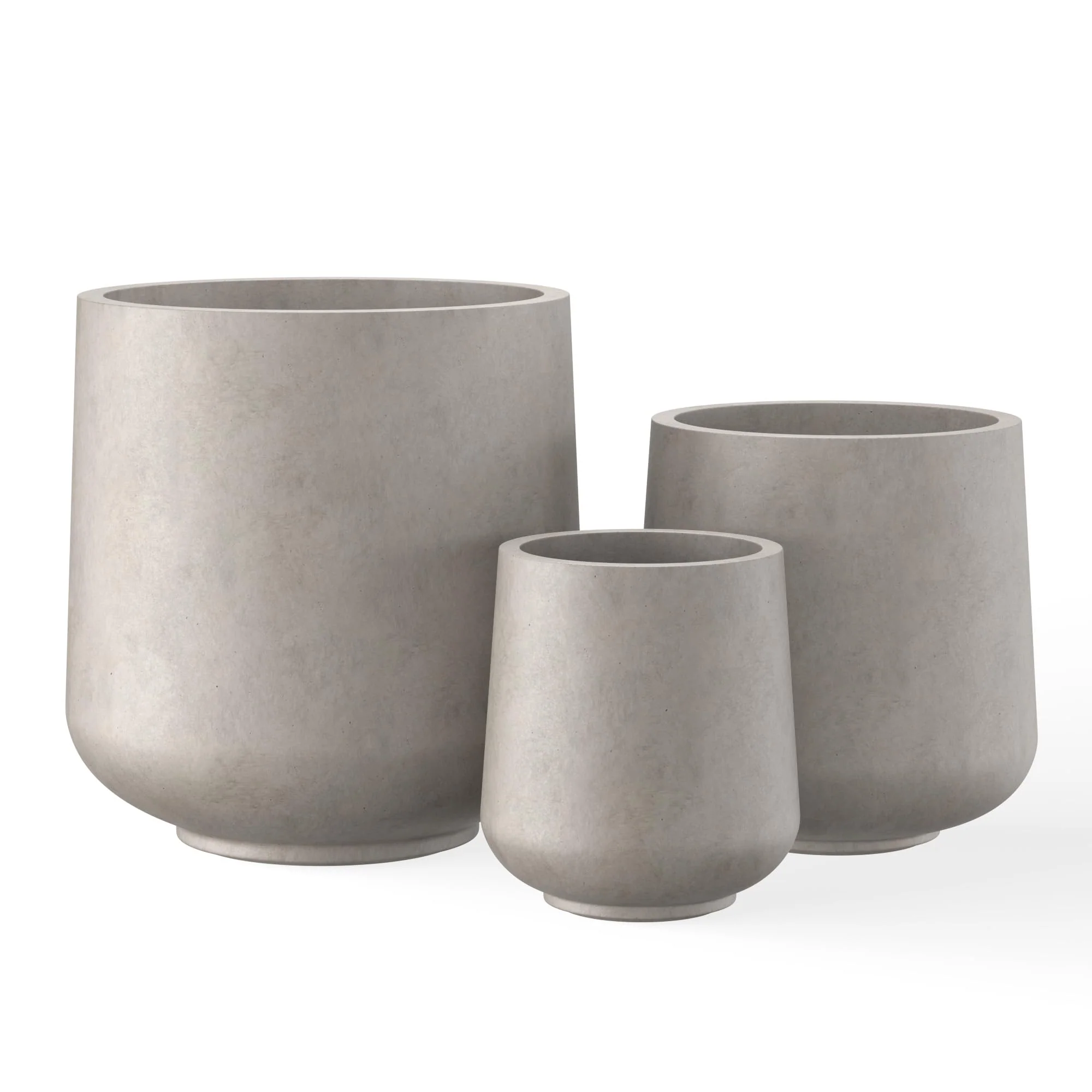 Kante 15.3+11.6+8.2 Dia Round Concrete Planter