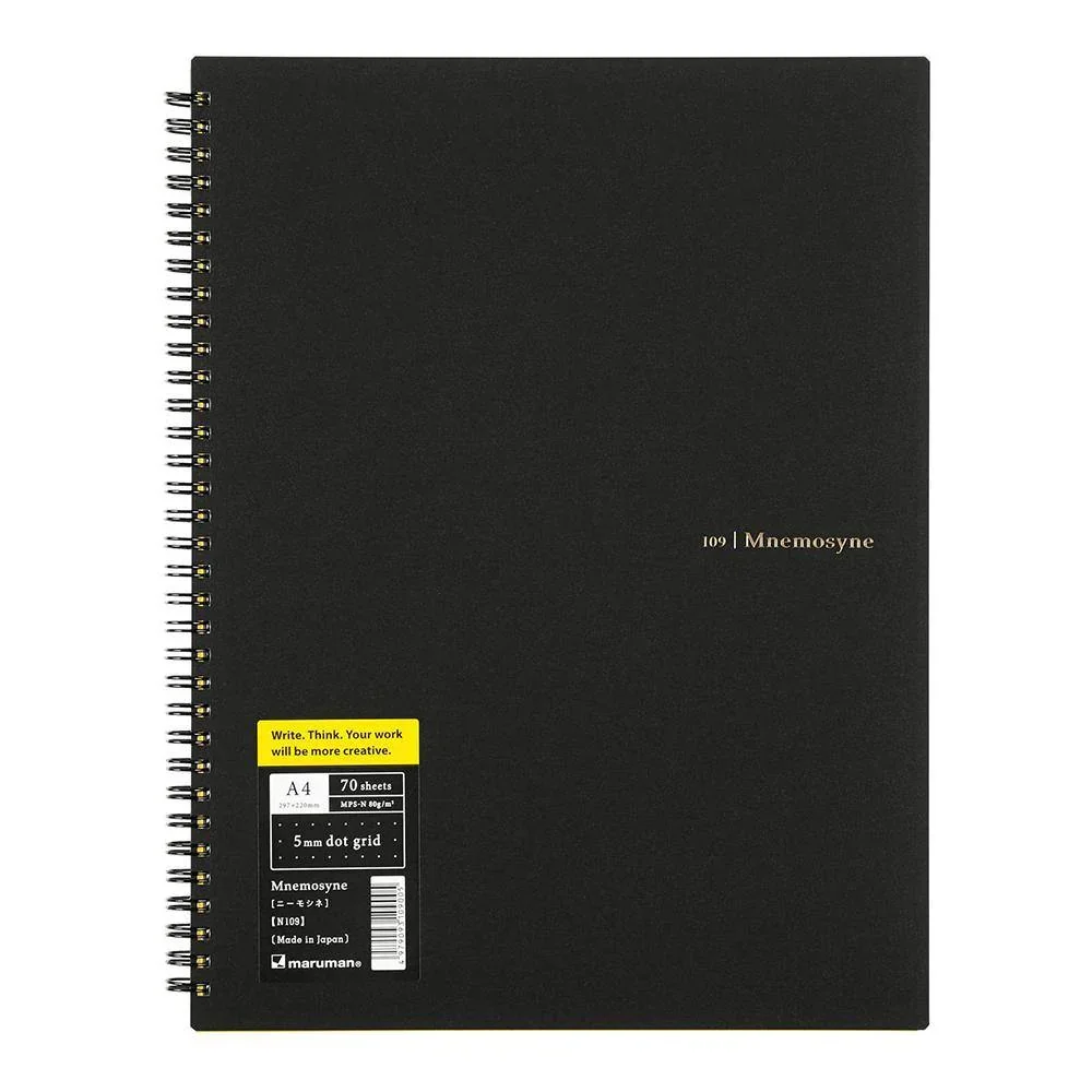 Mnemosyne A4 Wiro Notebook Dot Grid