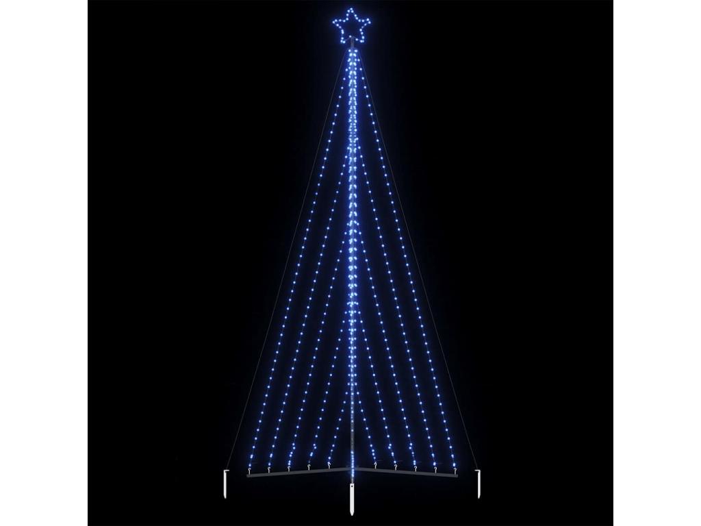 Luces para árbol de Navidad 570 LED azul 400 cm